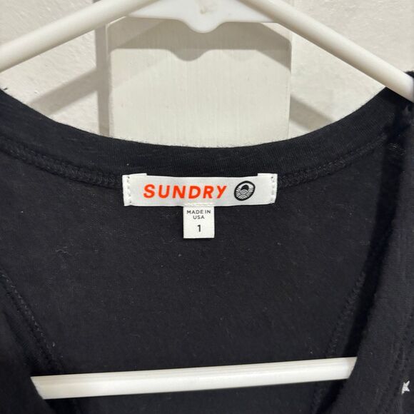 Anthropologie Sundry Star Racerback Ruched Sleeveless Tanking Dress - Picture 9 of 12